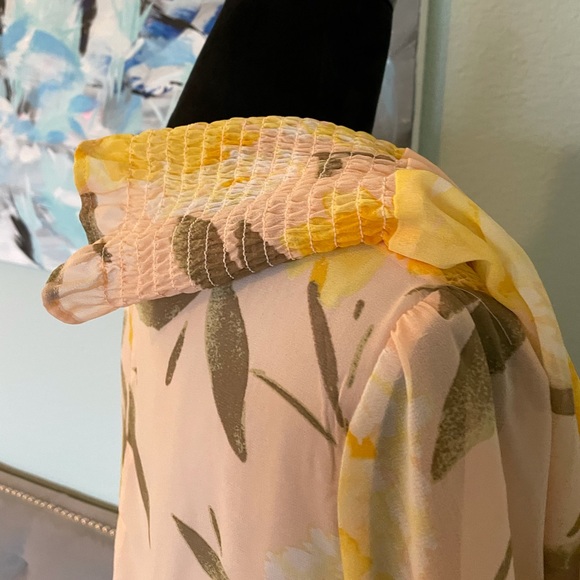 Halogen watercolor floral midi dress - Picture 2 of 16